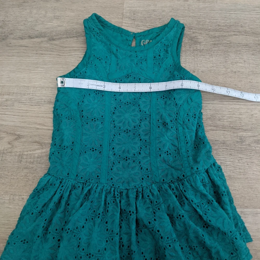 OshKosh Genuine Kids Teal Lace Eyelet Flare Dress